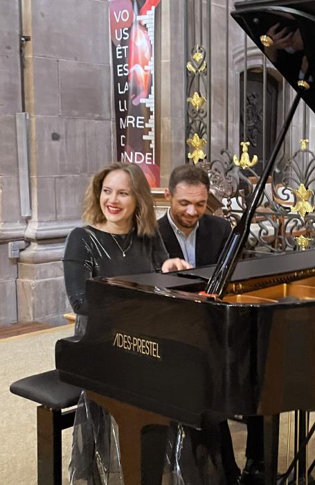 Concert de piano à quatre mains aux après-midis musicals d'Eaubonne